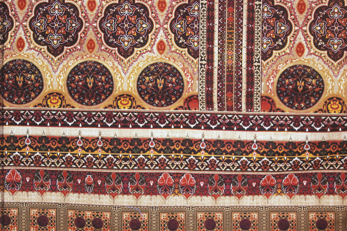 Yetoleyt Printed Cotton Traditional Tablecloth - Brown