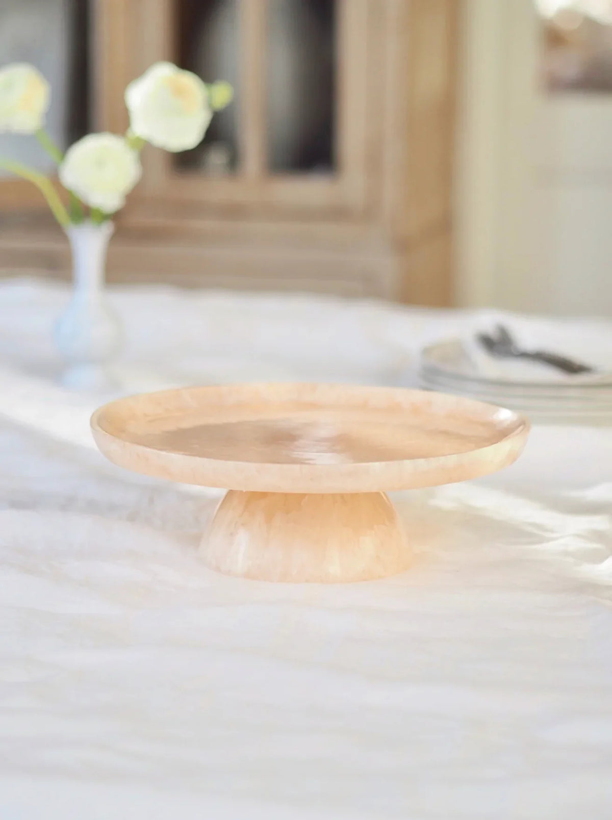 Yetoleyt Pink Resin Cake Plate