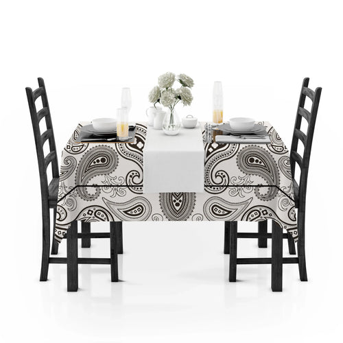 Yetoleyt Printed Cotton Damask Tablecloth - Brown