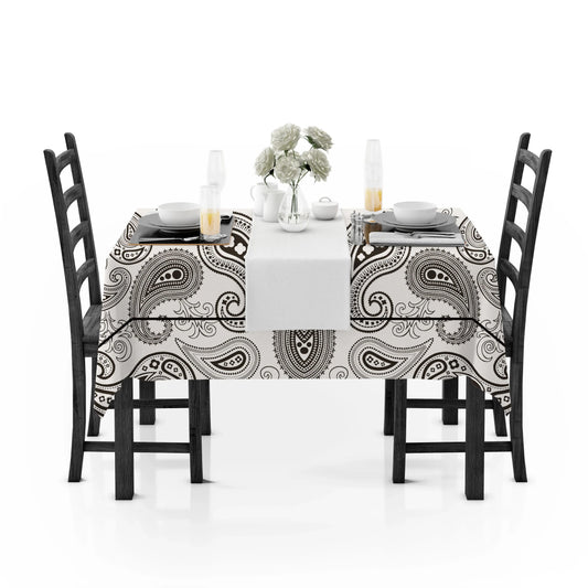 Yetoleyt Printed Cotton Damask Tablecloth - Brown