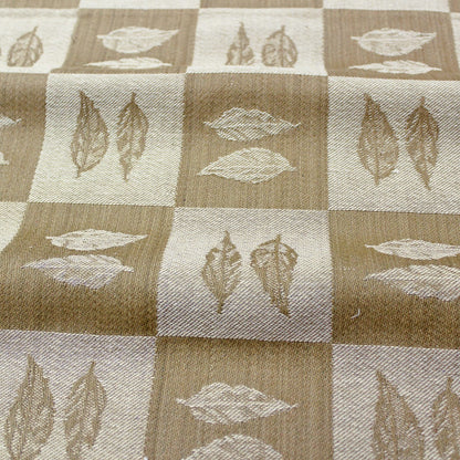Yetoleyt Woven Cotton Floral Tablecloth - Brown