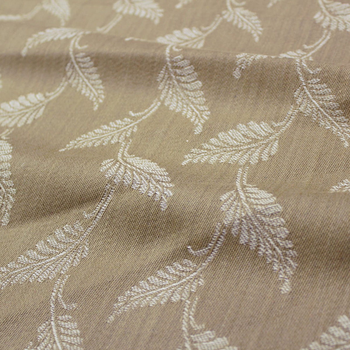 Yetoleyt Woven Cotton Floral Tablecloth - Brown