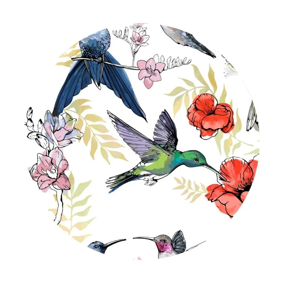 Yetoleyt Birds - Colorful Round Insert (Set of 8)