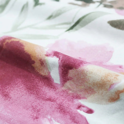 Yetoleyt Printed Cotton Floral Tablecloth - Magenta