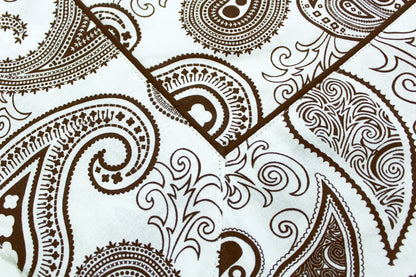 Yetoleyt Printed Cotton Damask Tablecloth - Brown