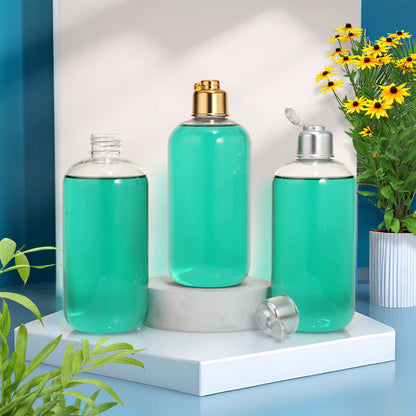 PET Flip Top Shampoo Shower Gel Bottle 300ml