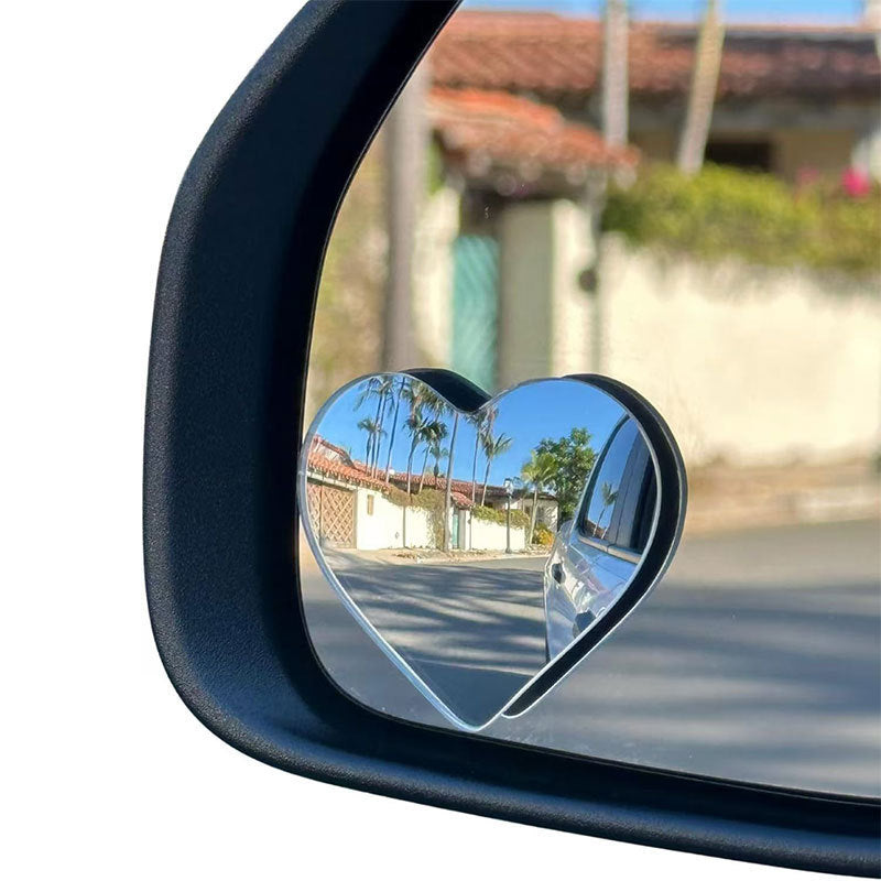 【🔥70%OFF Today】 Luxparlora™ Patent 💞Heart-shaped  Cars Blind Spot Rearview Mirror🚗, ✇360° Rotatable Field of View, 🚘Convex Wide-angle HD Crystal Glass Waterproof Durable Traffic Safety blind  spot - 2 side mirror explore
