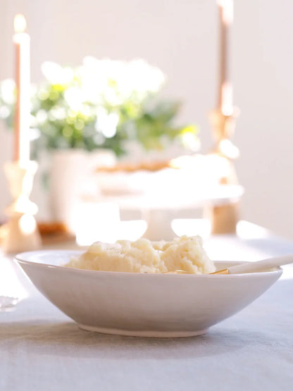 Yetoleyt Milla White Oval Serving Bowl