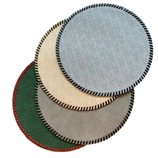 Yetoleyt Whipstitch Placemats (Set of 4)