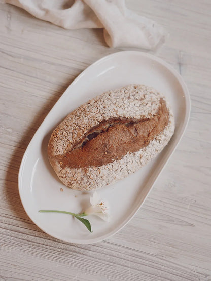 Yetoleyt Milla White Oval Platter