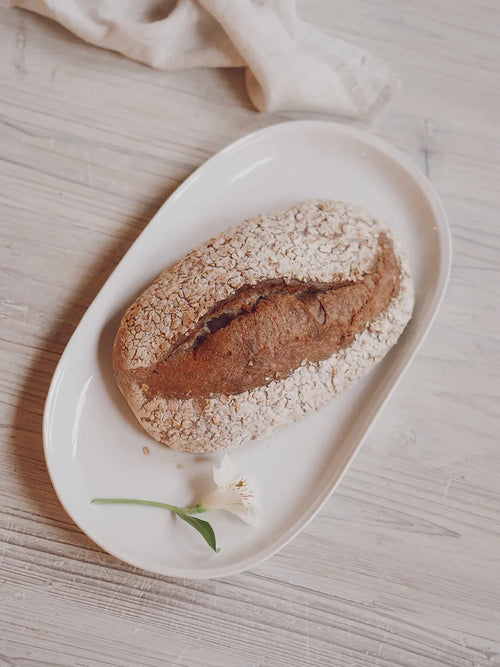 Yetoleyt Milla White Oval Platter