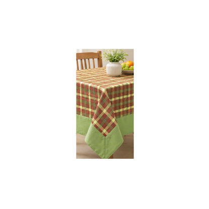 Yetoleyt Woven Cotton Check Tablecloth - Brown