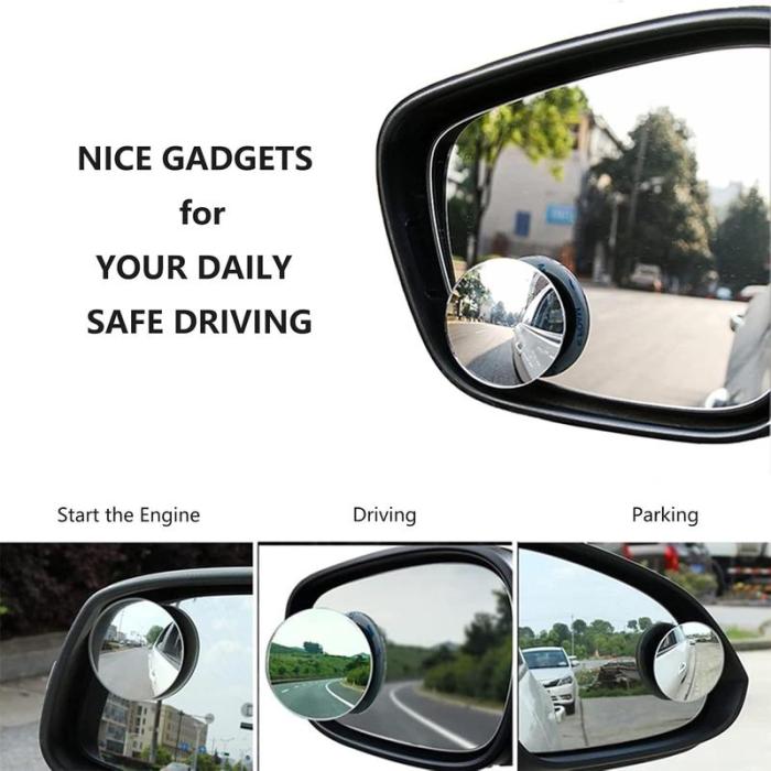 【🔥70%OFF Today】 Luxparlora™ Patent 💞Heart-shaped  Cars Blind Spot Rearview Mirror🚗, ✇360° Rotatable Field of View, 🚘Convex Wide-angle HD Crystal Glass Waterproof Durable Traffic Safety blind  spot - 2 side mirror explore